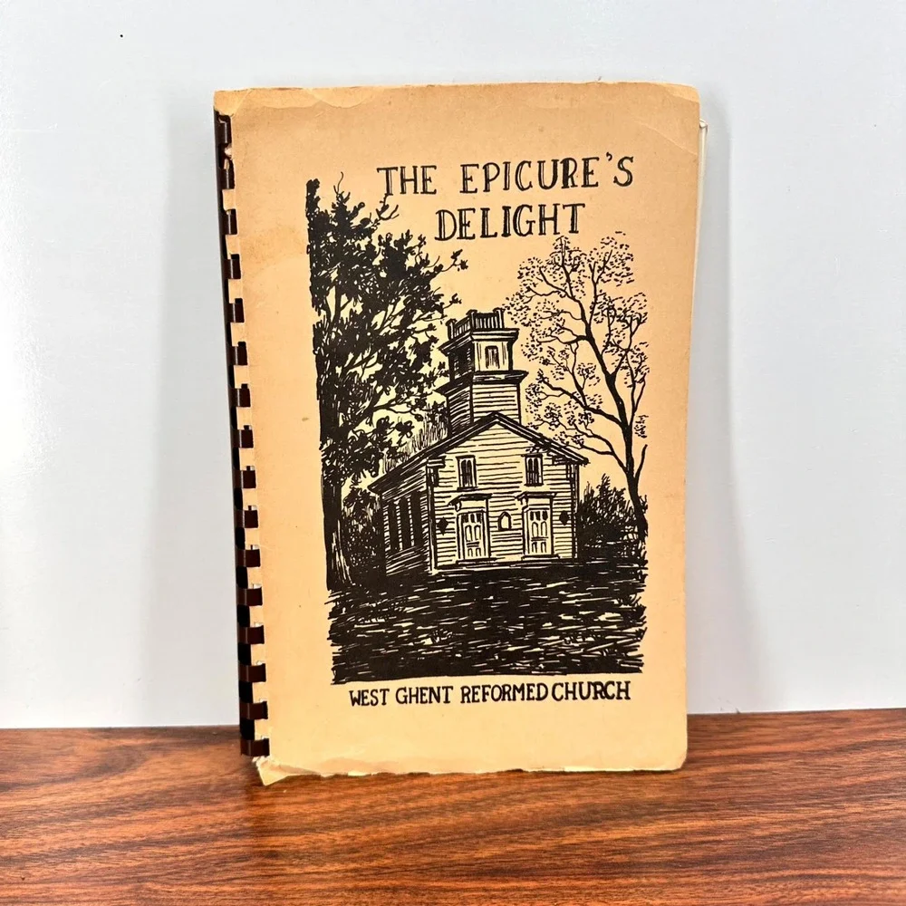 Vintage West Ghent Reformed Church Epicure's Delight Cookbook Hudson New York